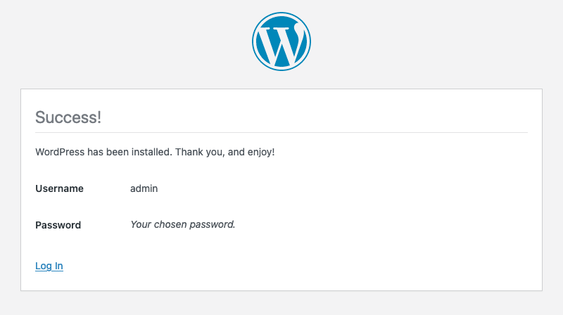 WordPress-Installation-Confirmation